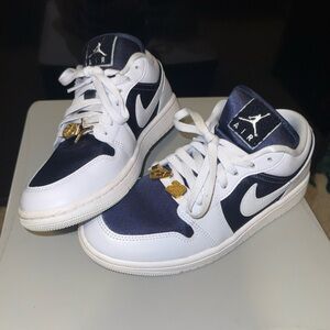 Nike Air Jordan Pale Blues and Navy Blue Sneakers